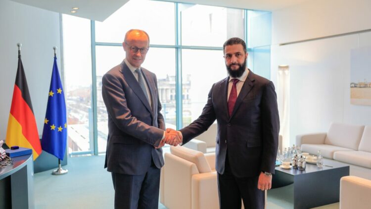 Suriye Cumhurbaşkanı Şara, Almanya Başbakanı Merz ile görüştü
