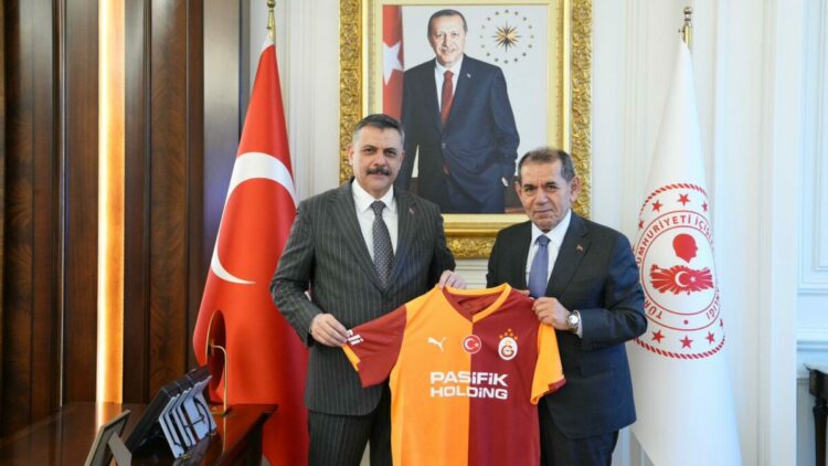 Galatasaray Başkanı Dursun Özbek'ten İçişleri Bakanı Mustafa Çiftçi'ye ziyaret