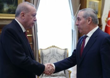 Cumhurbaşkanı Erdoğan, Filistin Devlet Başkan Yardımcısı Hüseyin eş-Şeyh'i kabul etti