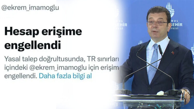 Ekrem İmamoğlu'nun X hesabına erişim engeli geldi!