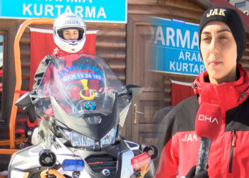 ‘Beyaz cennet’te tatilcilerin güvenliği Eda astsubaya emanet