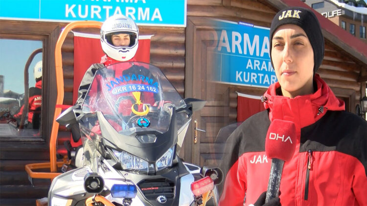 ‘Beyaz cennet’te tatilcilerin güvenliği Eda astsubaya emanet