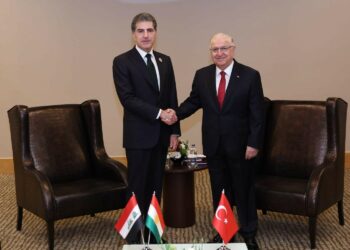 MİLLİ SAVUNMA BAKANI YAŞAR GÜLER, IRAK KÜRT BÖLGESEL YÖNETİMİ (IKBY) BAŞKANI NEÇİRVAN BARZANİ İLE BİR ARAYA GELDİ. (İHA/ANKARA-İHA)