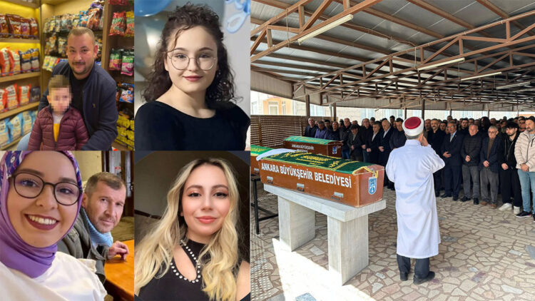 Ankara'daki kazada ölen 5 kişi, son yolculuklarına uğurlandı