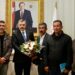 Maden işçileri, 17 gündür devam eden eylemlerinin firmanın alacaklarını ödemesiyle son bulmasında katkılarından dolayı İçişleri Bakanı Mustafa Çiftçi’ye teşekkür ziyaretinde bulundu. Fotoğraf: Ankara, (DHA)