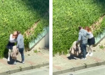 Maltepe’de tartıştığı kadını sokak ortasında yumruklayarak darbetti