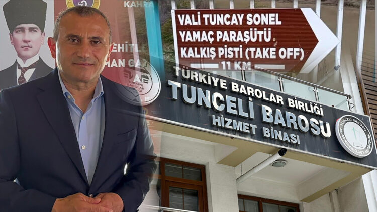 Tunceli Barosu’ndan Tuncay Sonel’in isminin cadde ve sokaklardan kaldırılması için başvuru