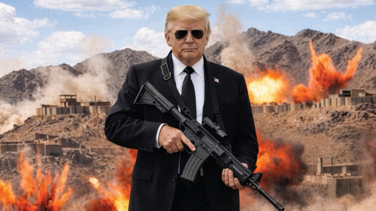 Trump'tan silahlı fotoğrafla İran'a mesaj: Yakında akıllansalar iyi olur