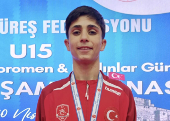 Yunusemre Belediyespor'un güreşçisi Beytullah'tan bronz madalya