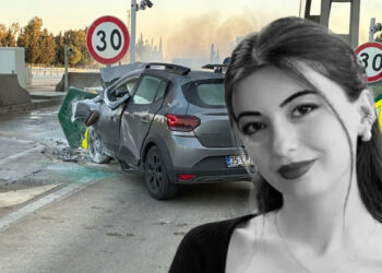 İzmir'de bariyerlere çarpıp yanan otomobilin sürücüsü öldü