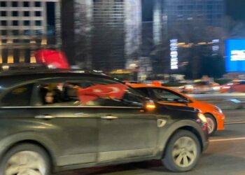 A Milli Takım'ın Dünya Kupası’na katılması Kızılay’da kutlandı