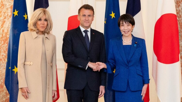 Fransa Cumhurbaşkanı Emmanuel Macron, Japonya’da