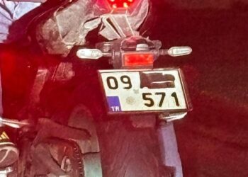 Plakasını gizleyen motosiklet sürücüsüne ceza yağdı