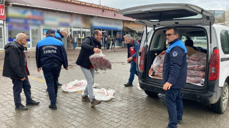 Ordu’da 200 kilo kaçak ete el konuldu