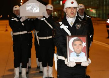 Şehit polis Seçkin Yalçın’ın cenazesi, memleketi Elazığ’a getirildi