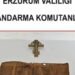Erzurum’da Orta Çağ dönemine ait parşömen ile bronz haç ele geçirildi