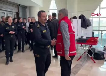 Samsun’da Polis Teşkilatı’nın 181’inci yılında 181 emniyet personelinden kan bağışı