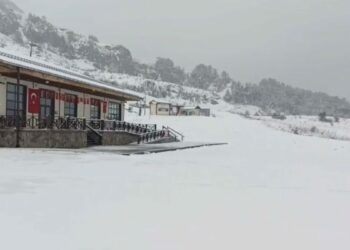 Keltepe, beyaza büründü