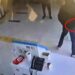 Satırla banka soymaya çalışan kar maskeli şüpheli, kaçarken yakalandı