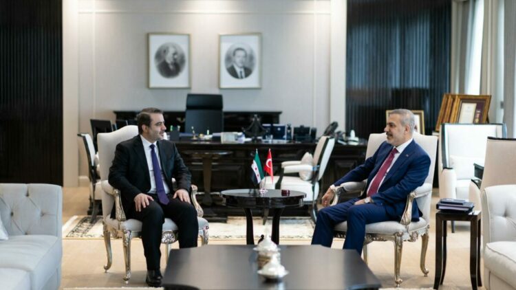 Bakan Fidan, Suriyeli mevkidaşı Şeybani ile bir araya geldi