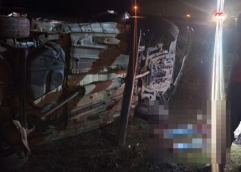Iğdır'da şarampole devrilen otomobilin sürücüsü öldü