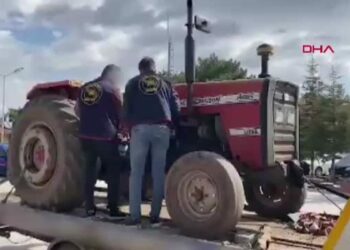 Nevşehir’de şase numaraları silinmiş traktör ve motosiklete el konuldu
