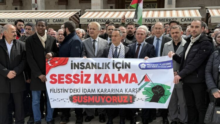Tokat’ta İsrail'in 'idam yasası'na tepki eylemi