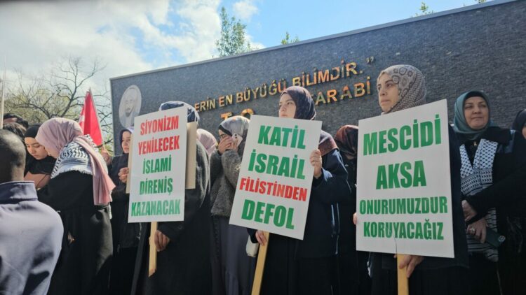 Zonguldak’ta Gazze’ye destek, İsrail’e tepki eylemi