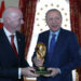 Cumhurbaşkanı Erdoğan, FIFA Başkanı Infantino’yu kabul etti