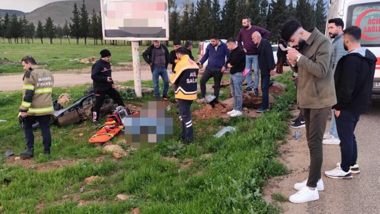 Mardin’de devrilen motosikletin sürücüsü öldü