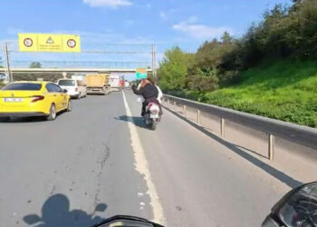 Ataşehir'de motosikletli arkada oturan kadının saçını çekti; dengesini kaybedip ölümden döndü