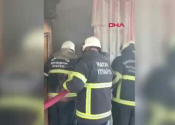 Gaziantep'te çatı katında yangın