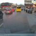 Ümraniye’de motosiklet sürücüsünün otomobile çarptığı anlar kamerada