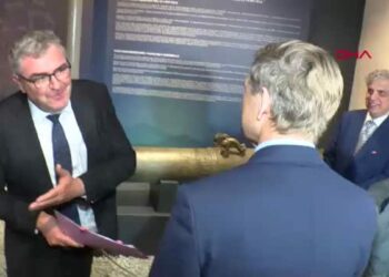 Söküme gelen gemiden çıkan bronz top, Kültür Sanat Fabrikası'nda sergileniyor
