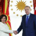 Cumhurbaşkanı Erdoğan, Kuzey Makedonya Cumhurbaşkanı Davkova'yı kabul etti