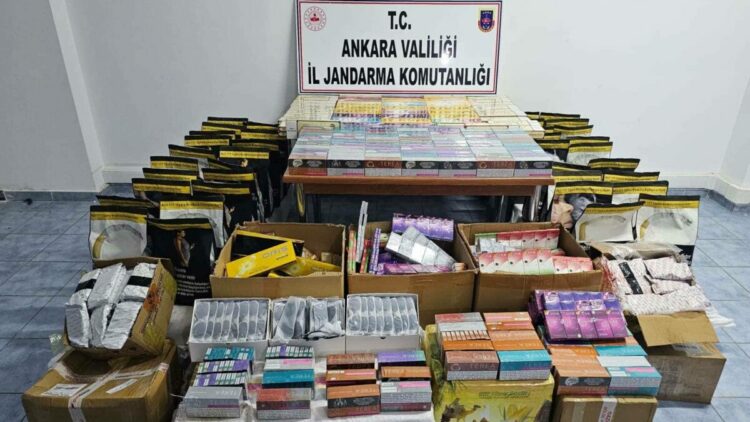 Ankara'da 9,4 milyon lira değerinde kaçak malzeme ele geçirildi