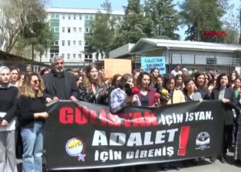 Diyarbakır’da Gülistan Doku için adliye önünde açıklama