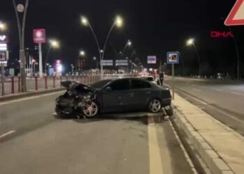 Kayseri’de iki otomobil çarpıştı: 1 yaralı