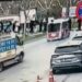Beyoğlu'nda 5 kişinin yaralandığı dolmuş kazası kamerada
