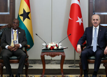 TBMM Başkanı Kurtulmuş, Gana Meclis Başkanı Bagbin ile bir araya geldi