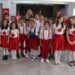 Ceviz kabuğu, fasulye, pet bardaklardan yaptıkları bayrakları sergilediler