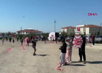 Çorlu'da öğrenciler uçurtma şenliğinde buluştu