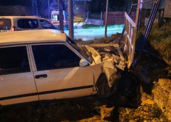 İstinat duvarına çarpan aracın alkollü ve ehliyetsiz sürücüsüne 250 bin TL ceza