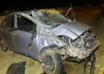 Edirne'de otomobil takla attı; 2 yaralı