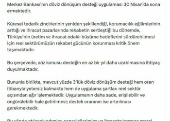 TOBB Başkanı Hisarcıklıoğlu: Döviz dönüşüm desteği en az bir yıl daha uzatılmalı