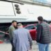 Bartın’da halk otobüsü otomobilin üzerine devrildi; yaralılar var