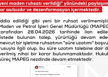 DMM'den 'maden ruhsatı' açıklaması