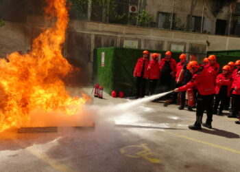 Bursa Adliyesi'nde yangın tatbikatı