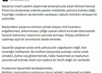 Bakan Çiftçi: Sumud Filosu’na yapılan müdahale, kabulü mümkün olmayan bir zulümdür
