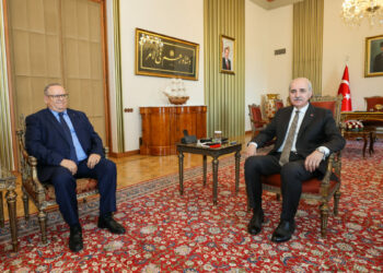 TBMM Başkanı Kurtulmuş, Cezayir Büyükelçisi Guennad'ı kabul etti